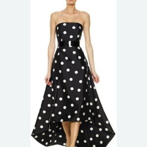 Jessica Simpson Black and White Strapless Sundress